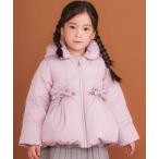 ショッピングリボン ダウン アウター フード付き腰リボンペプラムダウンコート(90~130cm) キッズ 子供服 男の子 女の子