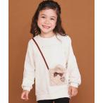 ショッピングリボン トレーナー  リボン付きファーポシェットパッチトレーナー(80~130cm) キッズ 子供服 男の子 女の子