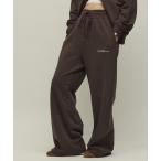 ショッピングスウェットパンツ スウェットパンツ ジャージ MA Firsthand/マ ファーストハンド MA ベーシックロゴ刺繍 イージーワイドパンツ / 裏毛スウェットパンツ