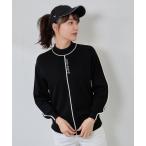 ショッピングパフスリーブ ニット セーター ライン使いパフスリーブ長袖ニット「一部WEB限定カラー」 レディース