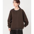 ニット セーター 12ゲージスウェットライクゆるプルオーバー レディース