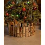 インテリア 「2025Xmas」丸太ツリー脚隠し