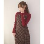 ショッピングボタン ワンピース front button slit camisole dress / フロントボタンスリットキャミワンピース