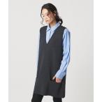 ショッピングチュニック ベスト ジレ ミラノリブ チュニック ベスト レディース