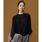 ショッピングコンビ ニット セーター ジャカードコンビ プルオーバー レディース