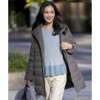 ダウンコート ダウンジャケット 「2WAY」シルキータフタロング ダウン レディース