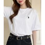 tシャツ 「U.S. POLO ASSN.」接触冷感 クルーネック Ｔシャツ レディース