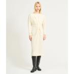 ショッピングニットワンピース ワンピース ESTNATION / クロスニットワンピース