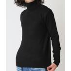 ショッピングカシミア セーター ニット ハイゲージ  タートルネック なめらかカシミアタッチニット メンズ