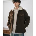 コート ジャケット オーバーサイズ コーデュロイ裏ボア2WAYランチコート メンズ レディース