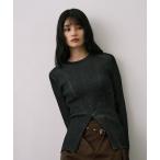 ショッピングTOKYO ニット セーター 「新作」センタースリットRIBプルオーバー｜ウォッシャブル/オフィスカジュアル/細見え/秋服 レディース