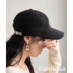 キャップ 帽子 起毛ウール混　ベースボールキャップ レディース