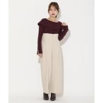 ショッピングワイドパンツ パンツ ウエストリブワイドパンツ レディース