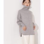 ショッピングタートルネック ニット セーター タートルネックオーバーニット レディース