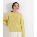 ニット セーター スタッズ畦ニット レディース