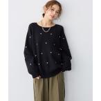 ショッピング柄 ニット セーター 「anyfee/大きいサイズ」Wフェイスハート柄ジャガードラグランニット レディース