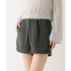 ショッピングショートパンツ パンツ ハイウエストヘリンボーンショートパンツ　611451 レディース