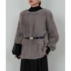 カーディガン 「2WAY」フェザーヤーンカーデ レディース