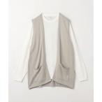  свитер вязаный жилет + длинный рукав T - рука омыватель голубой [A DAY IN THE LIFE] мужской 