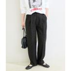 スラックス パンツ 「追加」手洗い可 / ドットフロッキースティックパンツ レディース