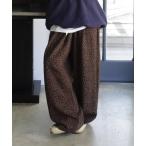 パンツ レオパードボリュームラフパンツ レディース