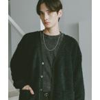 カーディガン シャギーニットカーディガン メンズ