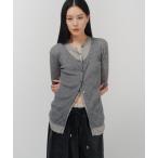 カーディガン SPARKLE SHEER KNIT CARDIGAN / スパー