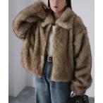 コート アウター ジップアップショートフ