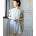 [URBAN RESEARCH] короткий рукав туника FREE светло-серый женский 