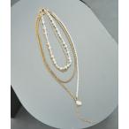 ネックレス パールミックスチャーム2Pネックレス(HARE) レディース