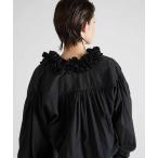 ショッピングフリル ブラウス シャツ 「crinkle crinkle crinkle」cotton frill collar shirts/コットンフリルカラーシャツ