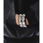 ショッピングスタッズ ブレスレット SHORT ROUND/Mダブルピラミッドスタッズブレス メンズ