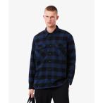 シャツ オーバーサイズドコットンプレイド フランネルチェックシャツ メンズ