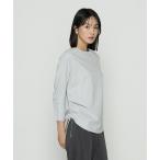 tシャツ 80／-ポンチ ブラウス見えプルオーバー レディース