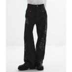ジーンズ デニム デニムパンツ 「FETICO/フェティコ」「STUDIOUS別注」別注 ROSE DENIM PANTS/ローズデニムパンツ レディ