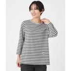 tシャツ 「ウォッシャブル」タイガーパッチボーダーカットソー レディース