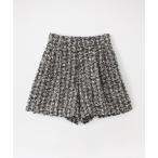 ショッピングショートパンツ パンツ ツイードタックショートパンツ レディース