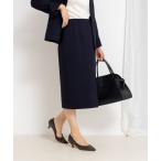 スカート 「セットアップ対応」ウォッシャブルウール調タイトスカート