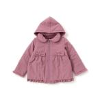 ブルゾン アウター 「撥水加工」ヴィンテージタフタ裏ファー裾フリルフードブルゾン(80~150cm) キッズ 子供服 男の子 女の子