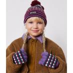 手袋 jacquard long gloves「キッズ」 キッズ 子供 男の子 女の子