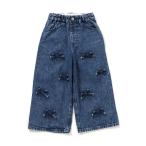 ショッピング女の子 パンツ 「ジュニア対応」リボンデニムパンツ キッズ 子供服 女の子