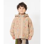 ダウン アウター 2色2柄 総刺繍フード付き中綿ジャケット キッズ 子供服 男の子 女の子