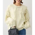 ニット セーター フリンジニットプルオーバー レディース