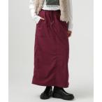 スカート 「ストレッチ入り」裏起毛ベイカースカート