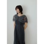 ドレス ラインストーンチュールオフショルベロアドレス パーティードレス オケージョンドレス 結婚式 二次会 同窓会 成人式 お呼ばれワンピース