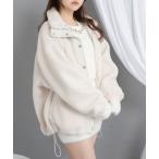 コート アウター ボアスタンドブルゾン「ジャケット」「コート」 レディース