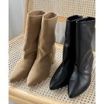 ショッピングドゥ ブーツ ワイドシャフトミドルブーツ レディース
