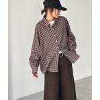 ショッピングブロック ブラウス シャツ El mar　ブロックチェックレギュラーシャツ レディース