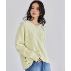 ニット セーター BARNYARDSTORM / サイドボタンケーブルニット レディース