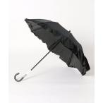 ショッピング折りたたみ日傘 折りたたみ傘 一級遮光 晴雨兼用折りたたみ日傘 アシンメトリーフリル レディース